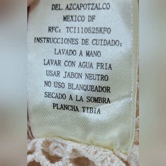 Vintage 90s Women's Crochet Open Knit Cardigan Nature Designs Mexico One Size - Picture 15 of 16